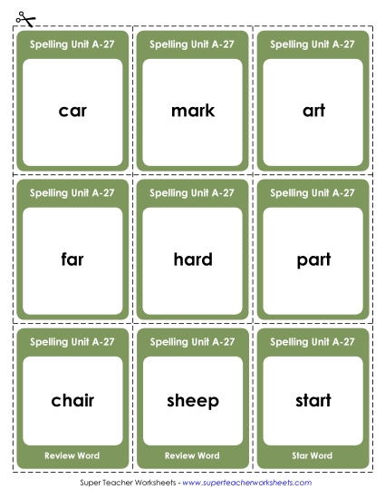 Flashcards, Word Wheel, and Slider - Flashcards (A-27) Flashcards, Word Wheel, and Slider - Flashcards (A-27)