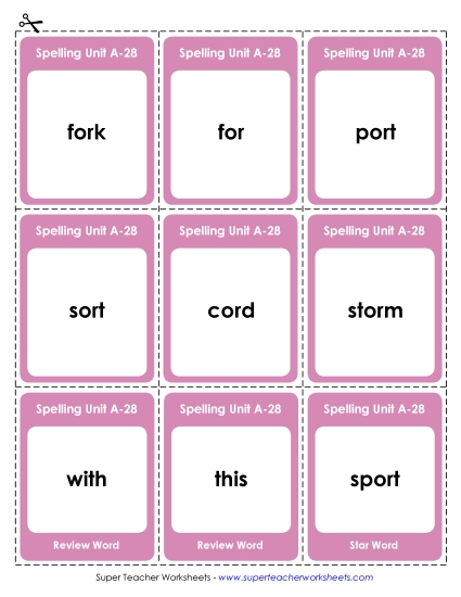 Flashcards, Word Wheel, and Slider - Flashcards (A-28) Flashcards, Word Wheel, and Slider - Flashcards (A-28)
