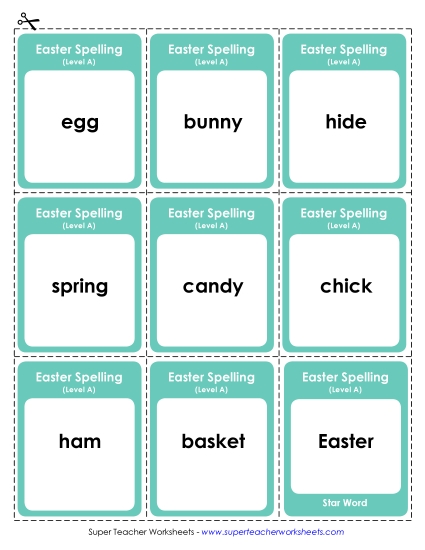 Flashcards, Word Wheel, and Slider - Flashcards (A-Easter) Flashcards, Word Wheel, and Slider - Flashcards (A-Easter)
