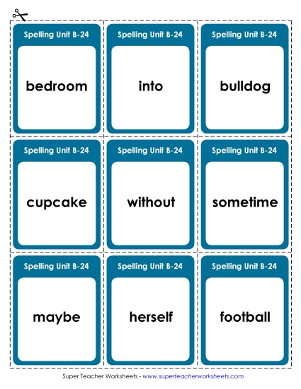 Flashcards, Word Wheel, and Slider - Flashcards (B-24) Flashcards, Word Wheel, and Slider - Flashcards (B-24)