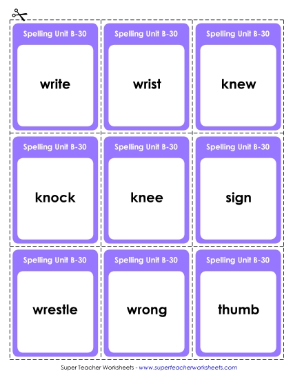 Flashcards, Word Wheel, and Slider - Flashcards (B-30) Flashcards, Word Wheel, and Slider - Flashcards (B-30)