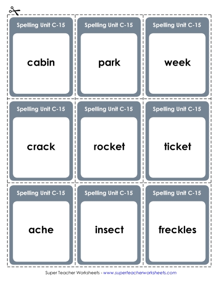 Flashcards and Word Wheel - Flashcards (C-15) Flashcards and Word Wheel - Flashcards (C-15)