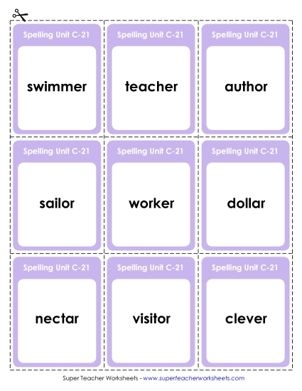 Flashcards and Word Wheels - Flashcards (C-21) Flashcards and Word Wheels - Flashcards (C-21)