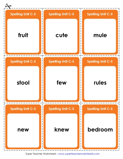 Flashcards and Word Wheel - Flashcards (C-5)