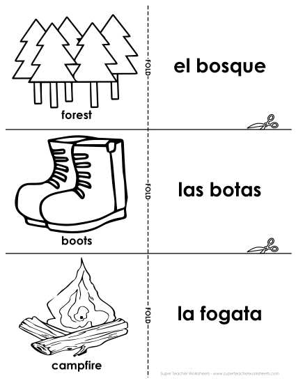 Camping (El camping) - Flashcards: Camping
