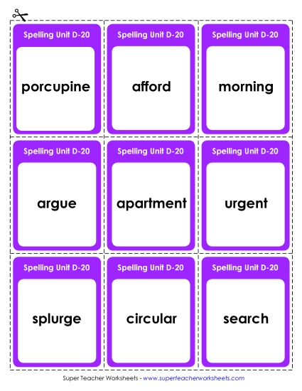 Flashcards - Flashcards (D-20)