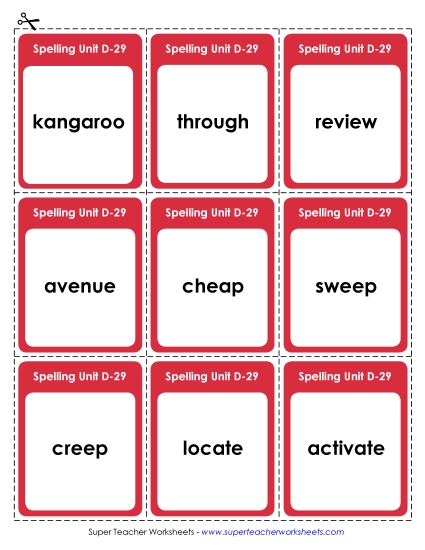 Flashcards - Flashcards (D-29)
