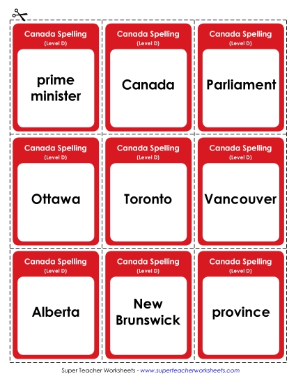 Flashcards - Flashcards (D-Canada Words) Flashcards - Flashcards (D-Canada Words)