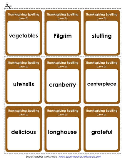 Flashcards - Flashcards (D-Thanksgiving) Flashcards - Flashcards (D-Thanksgiving)