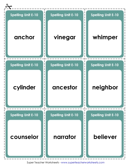 Flashcards - Flashcards (E-10)