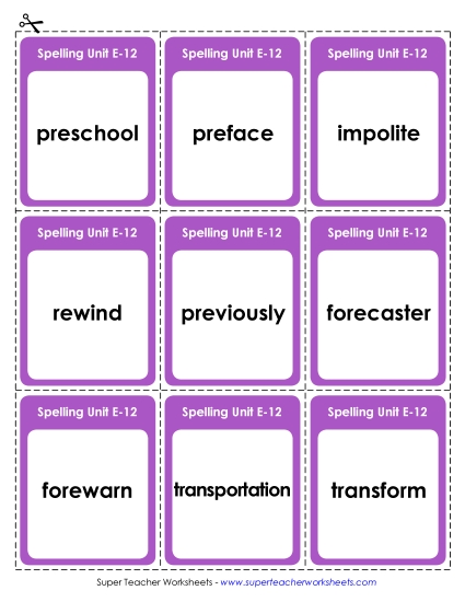 Flashcards - Flashcards (E-12) Flashcards - Flashcards (E-12)