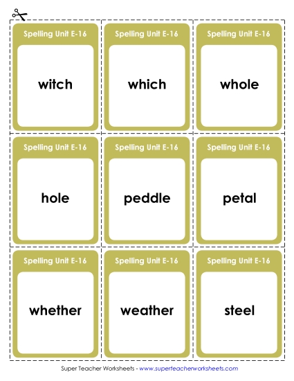 Flashcards - Flashcards (E-16)