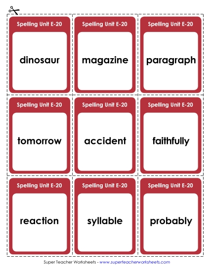Flashcards - Flashcards (E-20)