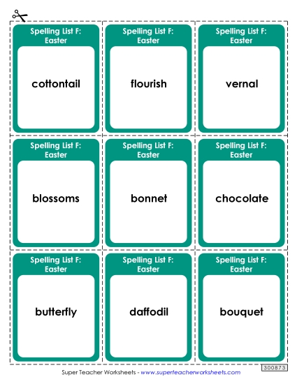 Flashcards - Flashcards (Easter) Flashcards - Flashcards (Easter)