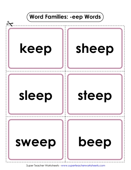 Word Slider, Flashcards, and Word Wheel - Flashcards (-eep) Word Slider, Flashcards, and Word Wheel - Flashcards (-eep)