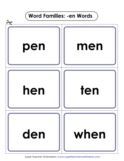 Word Slider, Flashcards, and Word Wheel - Flashcards (-en) Word Slider, Flashcards, and Word Wheel - Flashcards (-en)