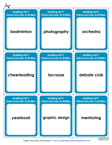 Flashcards - Flashcards (Extracurriculars)
