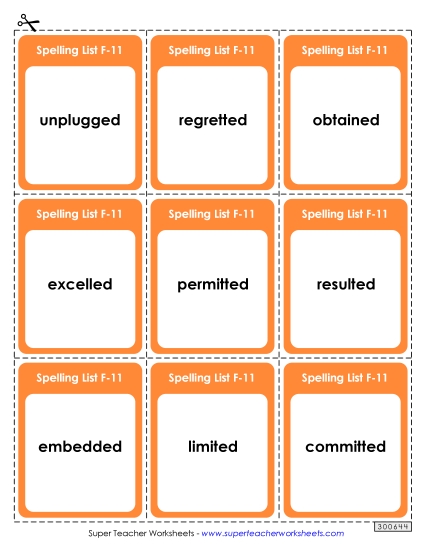 Flashcards - Flashcards (F-11) 