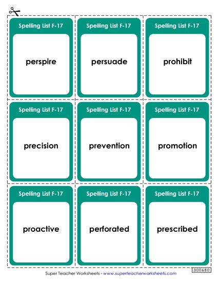 Flashcards - Flashcards (F-17) 