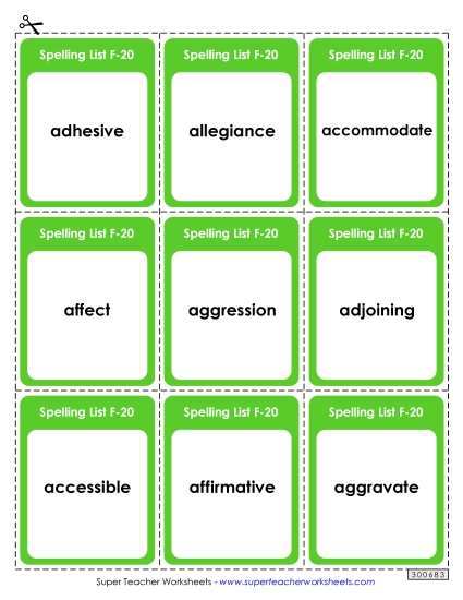 Flashcards - Flashcards (F-20) Flashcards - Flashcards (F-20)