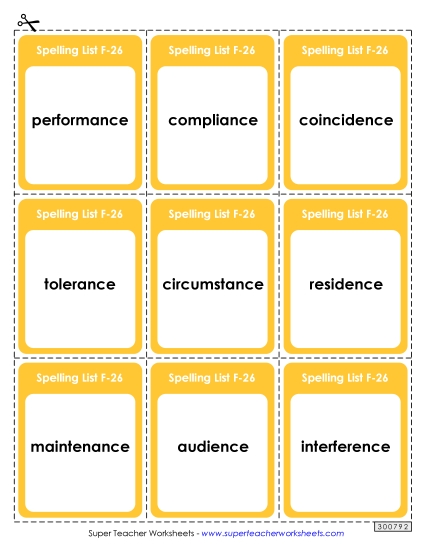 Flashcards - Flashcards (F-26)