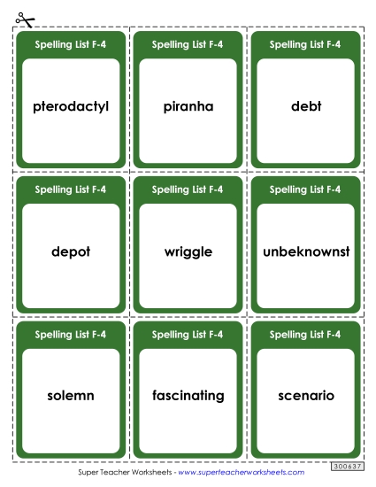 Flashcards - Flashcards (F-4) 