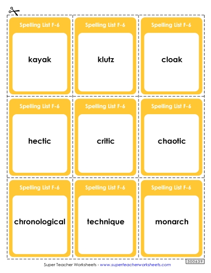 Flashcards - Flashcards (F-6)