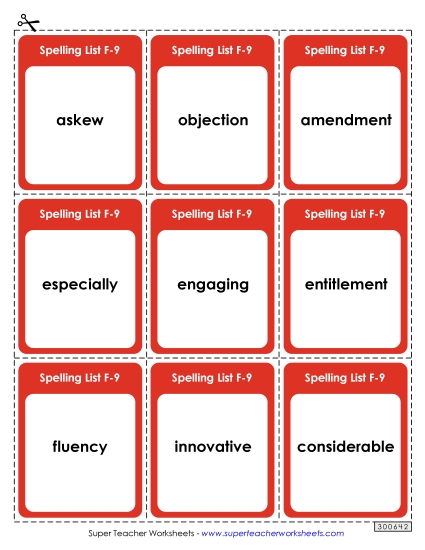 Flashcards - Flashcards (F-9) Flashcards - Flashcards (F-9)