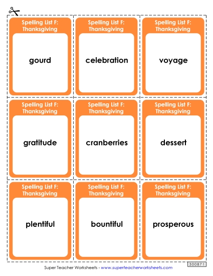 Flashcards - Flashcards (Thanksgiving) Flashcards - Flashcards (Thanksgiving)
