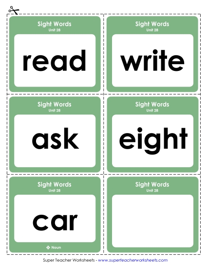 Reading Practice Tools - Flashcards (Unit 28) Reading Practice Tools - Flashcards (Unit 28)