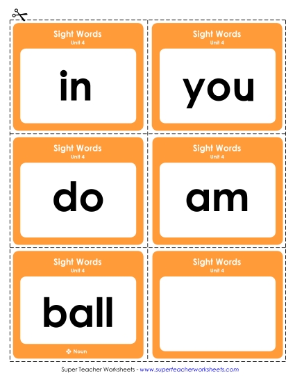 Reading Practice Tools - Flashcards (Unit 4)