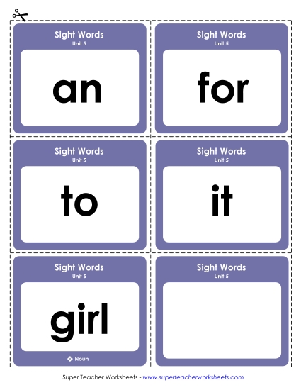 Reading Practice Tools - Flashcards (Unit 5)