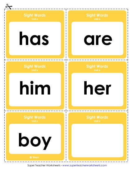 Reading Practice Tools - Flashcards (Unit 6)