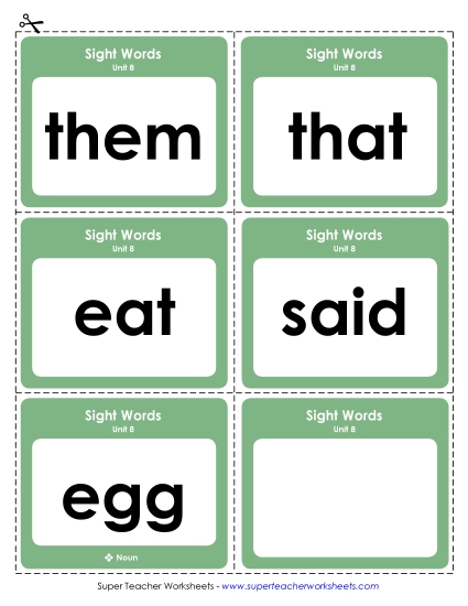 Reading Practice Tools - Flashcards (Unit 8)