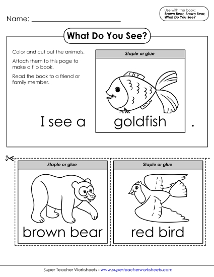 Cut-and-Glue Activities - Flip Book