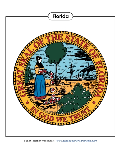 Flags & Seals - Florida State Seal (Full-Color Version) Flags & Seals - Florida State Seal (Full-Color Version)