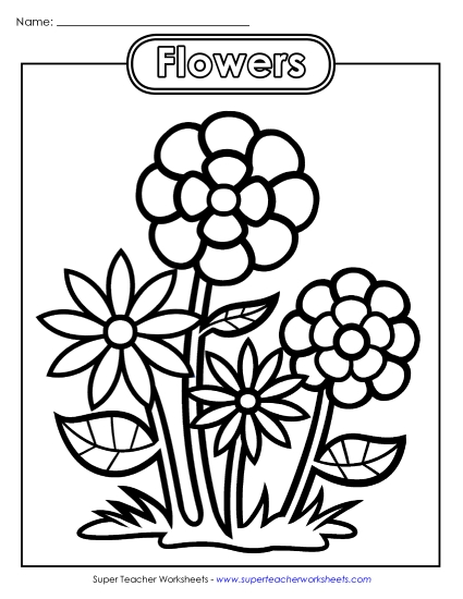 Puzzles & Crafts - Flower Coloring Page Puzzles & Crafts - Flower Coloring Page