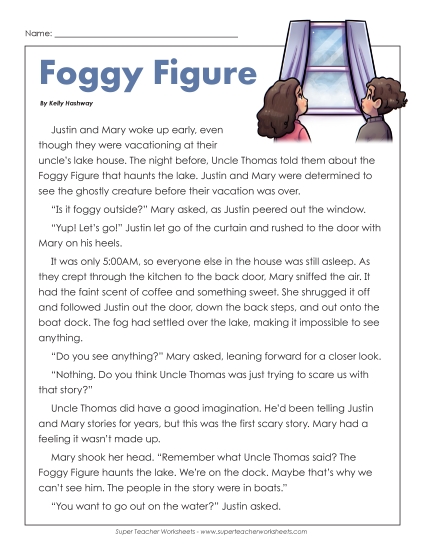 Fiction Stories - Foggy Figure (Mystery)