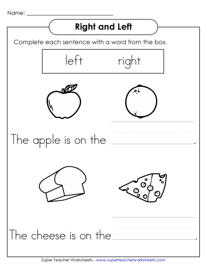 Right or Left? - Food: Left and Right