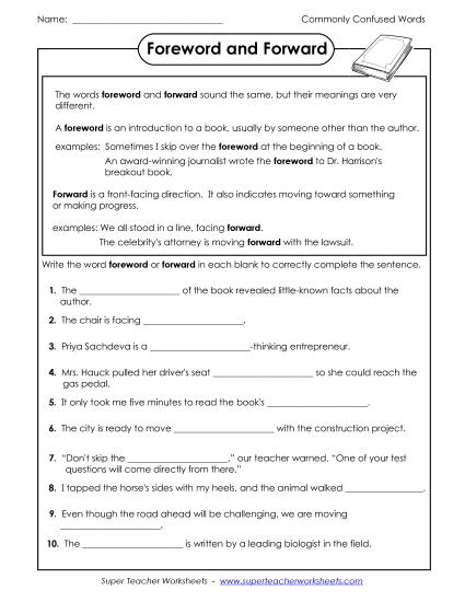 Foreword and Forward