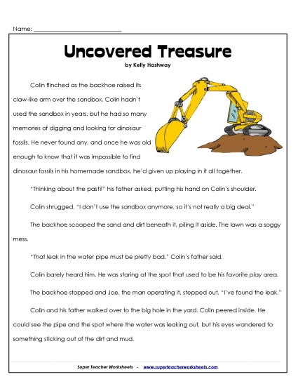 Fiction Stories - Fossil Treasure Fiction Stories - Fossil Treasure