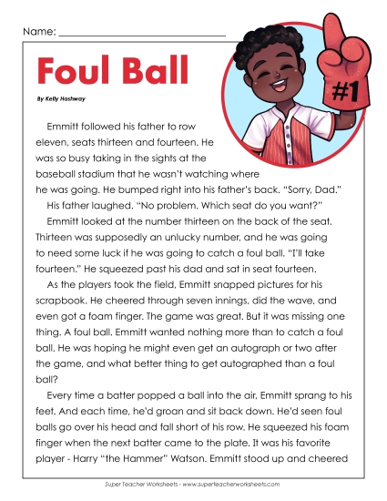 Fiction Stories - Foul Ball (Fiction) Fiction Stories - Foul Ball (Fiction)