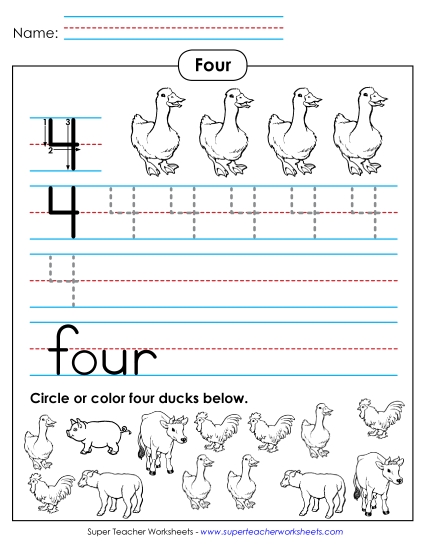 Number Four - Four: Trace, Print, Count