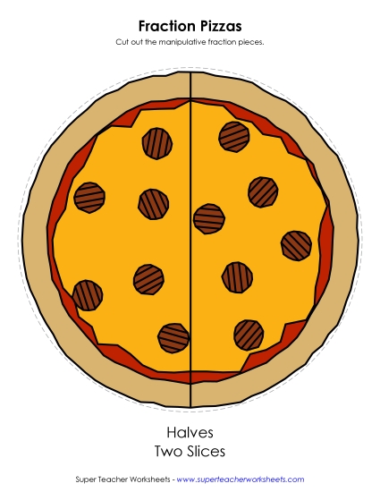 Manipulative Fraction Tools - Fraction Pizzas (Color) Manipulative Fraction Tools - Fraction Pizzas (Color)