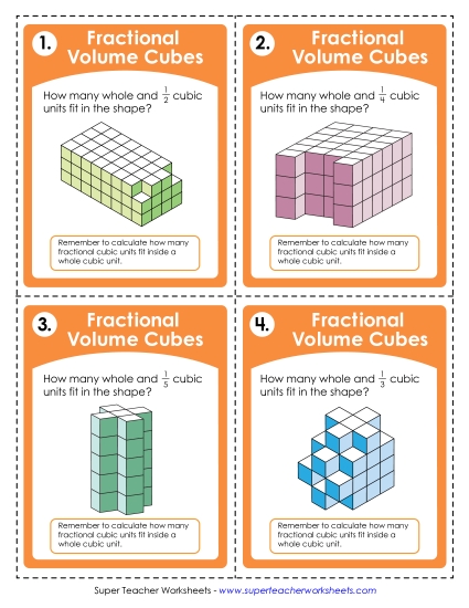 Fractional Volume Cubes Advanced - Fractional Volume Cubes Task Cards Fractional Volume Cubes Advanced - Fractional Volume Cubes Task Cards