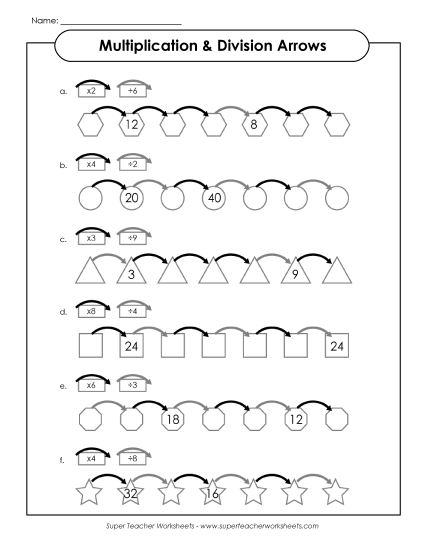 Frames and Arrows Multiplication and Division Frames and Arrows Multiplication and Division