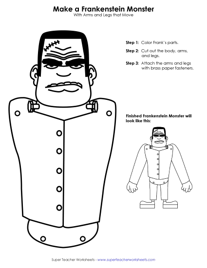 Characters - Frankenstein Cut-Out Characters - Frankenstein Cut-Out