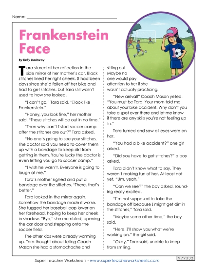 Fiction Stories - Frankenstein Face (Fiction)