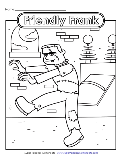Advanced Pictures (For Older Children) - Friendly Frankenstein