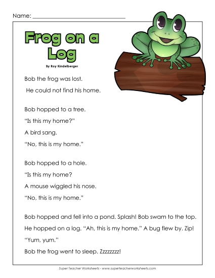 Frog on a Log